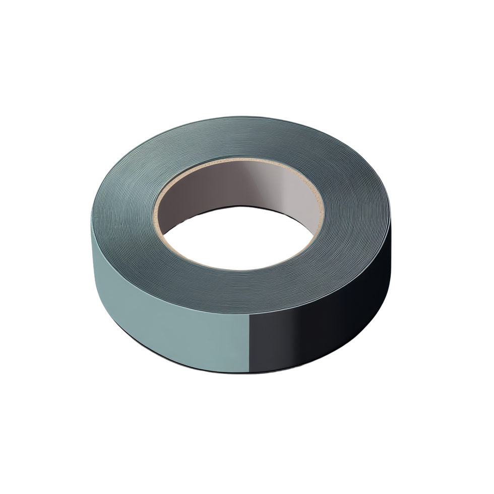 A roll of adhesive tape placed on a clean transparent background showcasing its texture and color for crafting purposes, tape sticker on transparent backgroundfile png