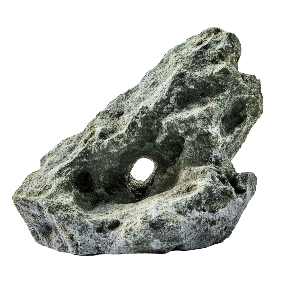 Heavy reef rock with unique textures and natural formations on a clean transparent background for display or decor, heavy reef rock on transparent background, png