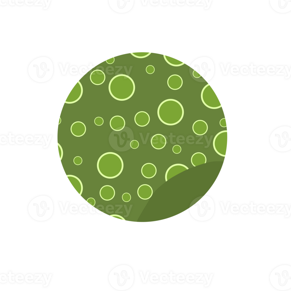 A green circle with circles on it png