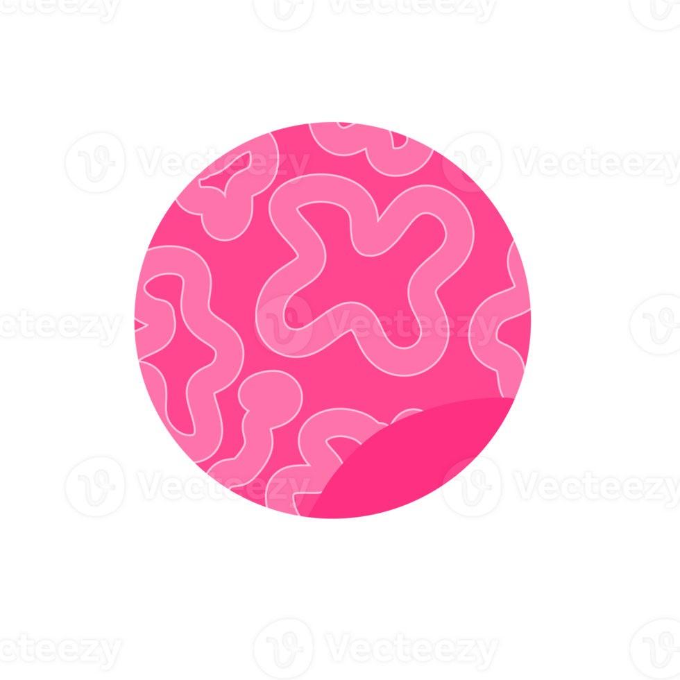 A pink ball with a pattern on it png