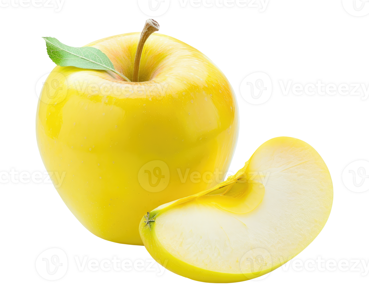 Yellow Apple, Cut Out png