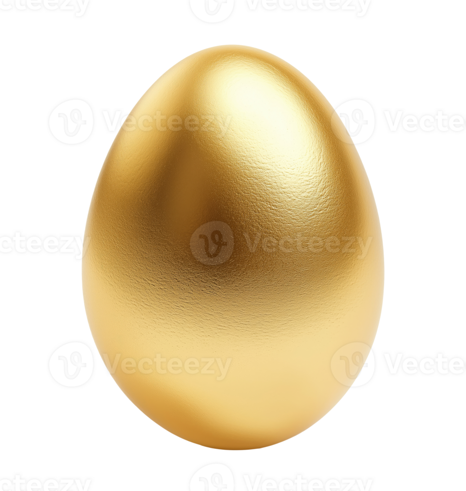Gold Easter egg png