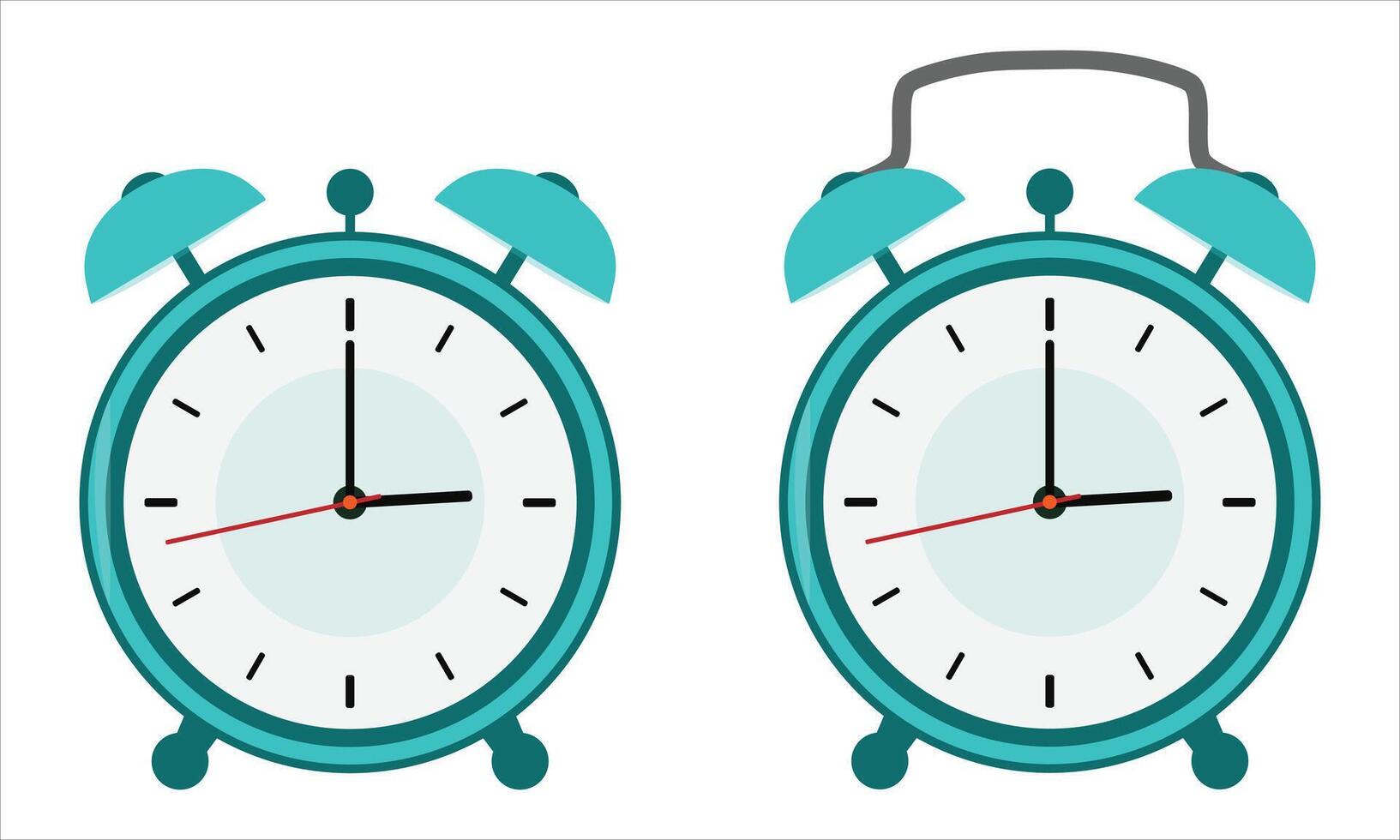 alarm clock Illustration set vector