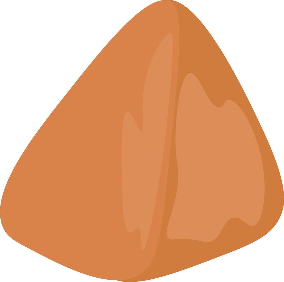 Stylized Orange Triangle Shape vector