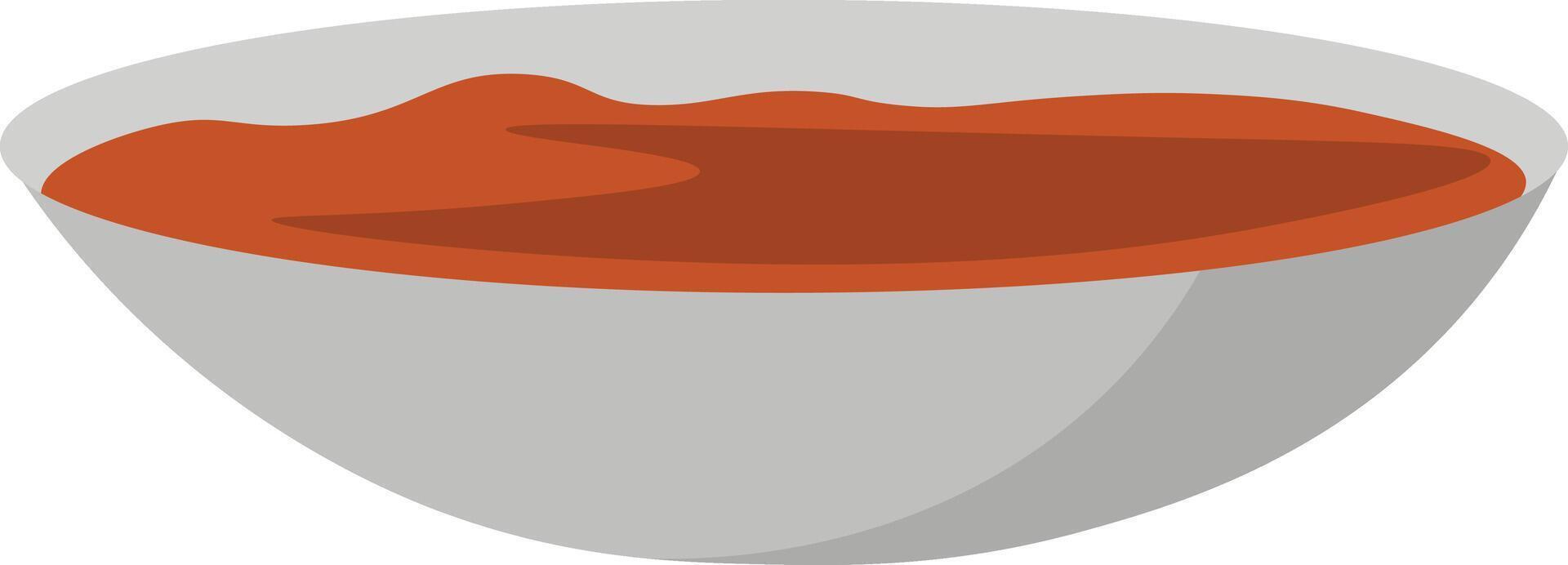 Bowl of Red Sauce vector
