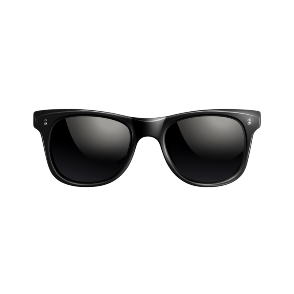 Black Sunglasses as a Stylish Accessory for Fashion and Eye Protection png