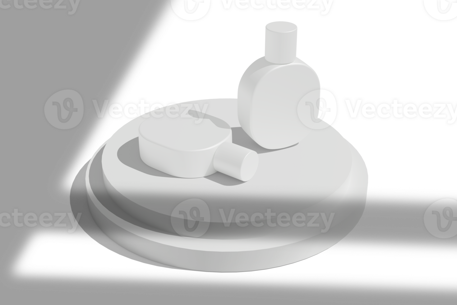 A bottle and a bottle on a pedestal png
