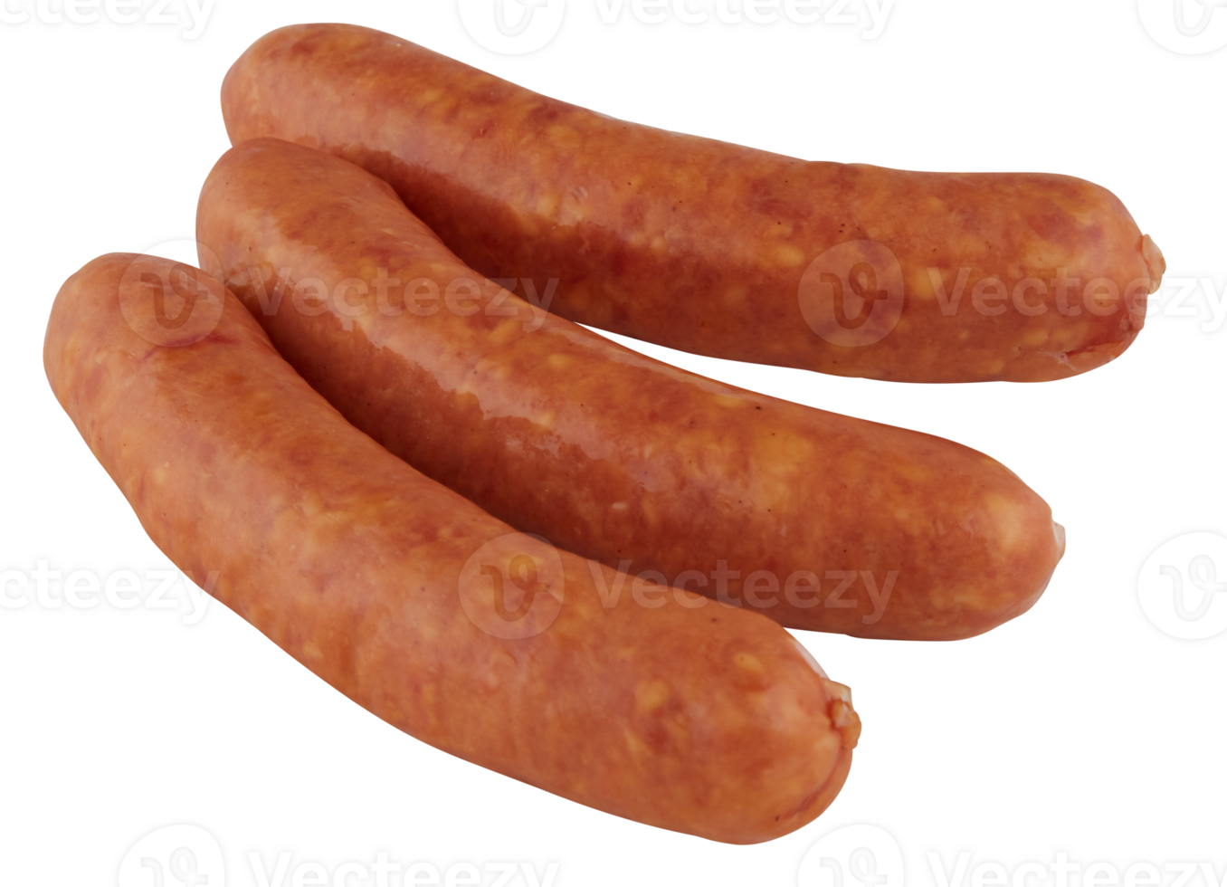 3 sausage sticks cut out isolated transparent background png