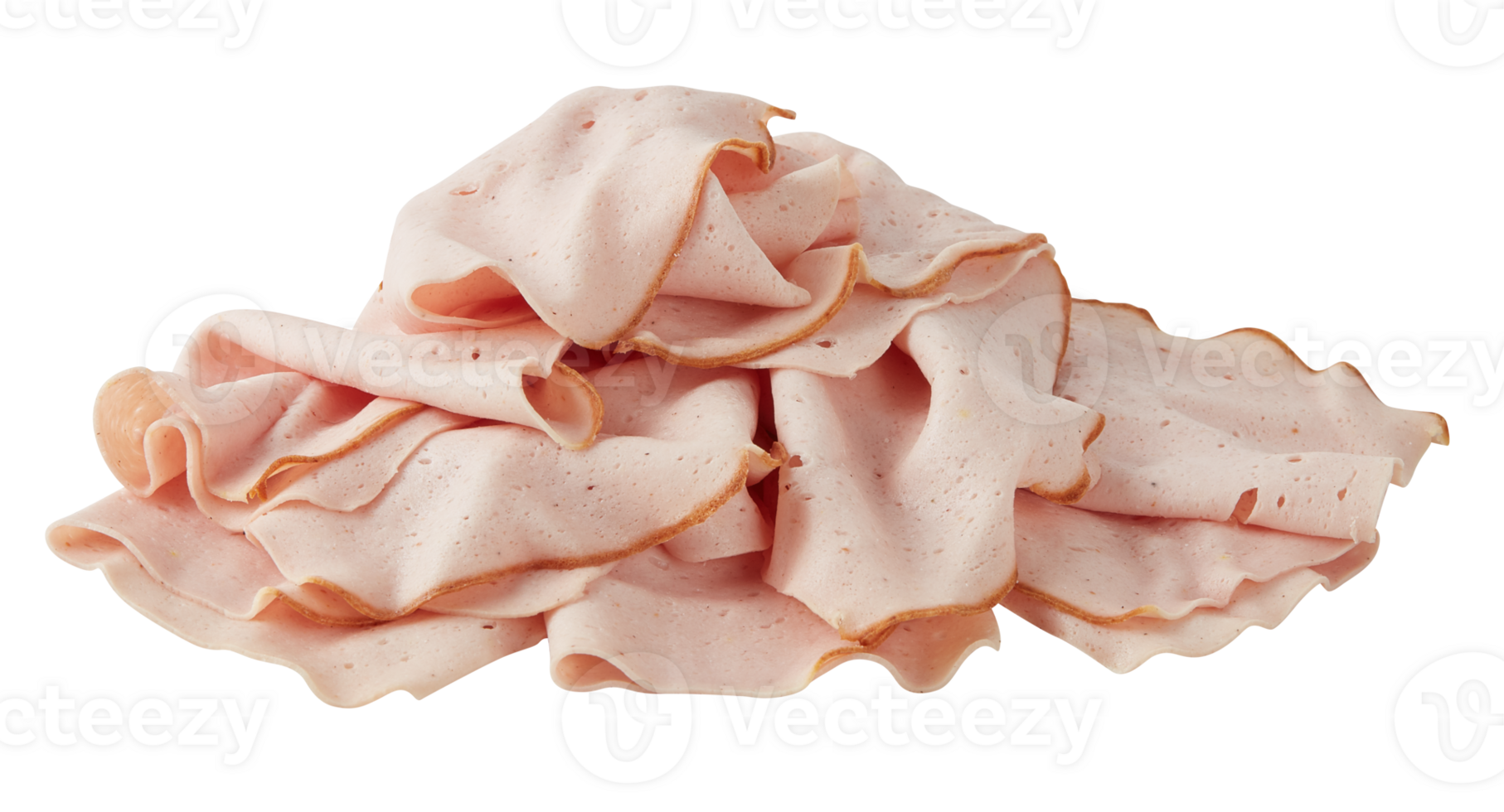Fresh Bologna Ham cut out isolated transparent background png