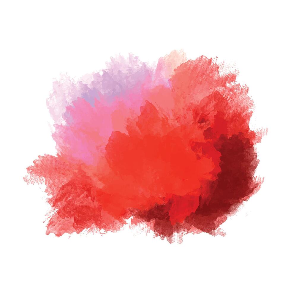 Modern red colorful splash on white background vector