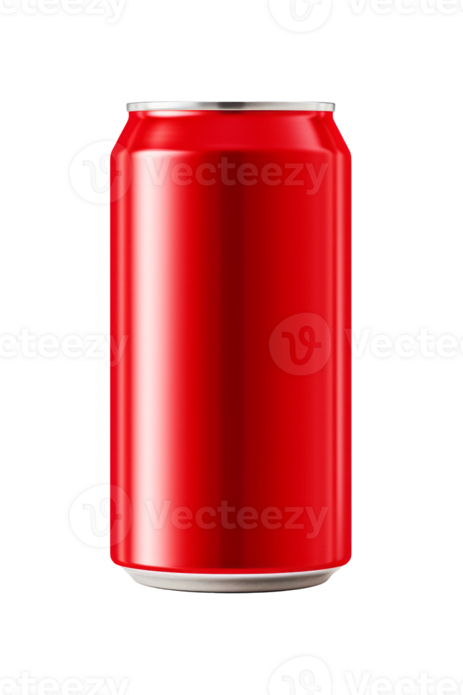 330ml Aluminum Soda Can Mockup on Transparent Background - High Resolution Image png
