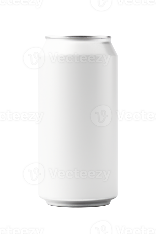 330 ml Aluminum Drink Can Soda Beverage Container Mockup on Transparent Background png