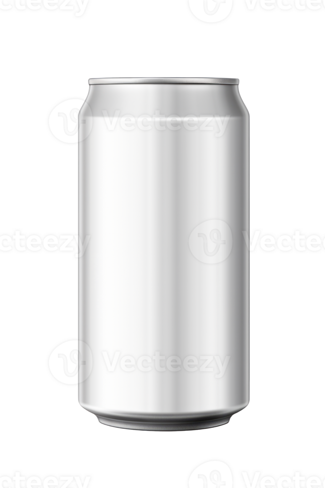 330ml Aluminum Soda Can Mockup on Transparent Background Ready for Branding and Design Templates png