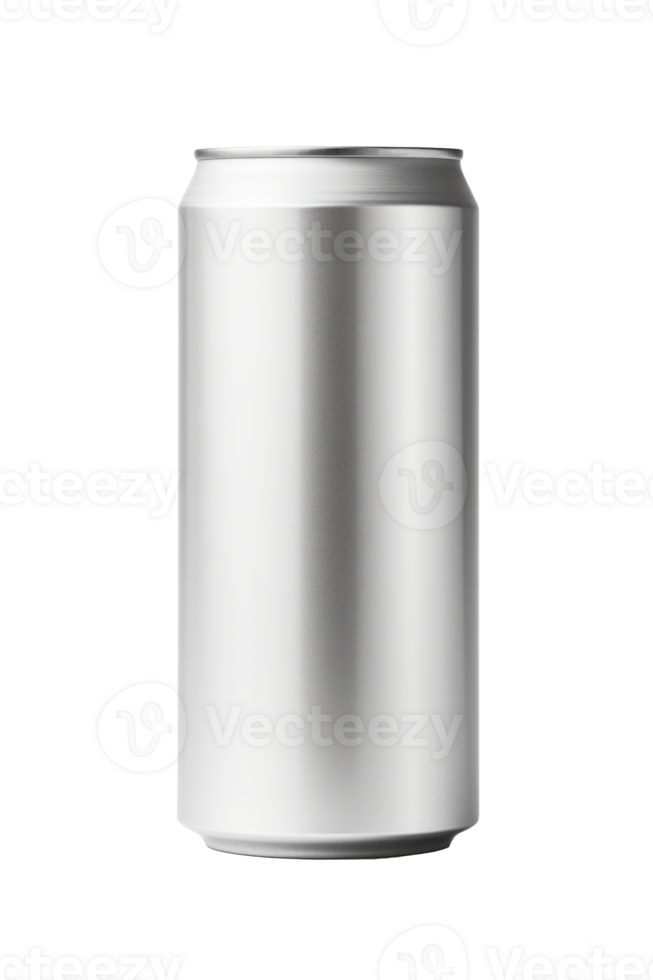 330ml Aluminum Soda Can Mockup on Transparent Background - High-Quality Image for Packaging Design png