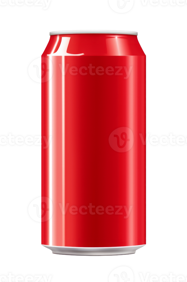 330ml Aluminum Beverage Can Mockup Transparent Background png