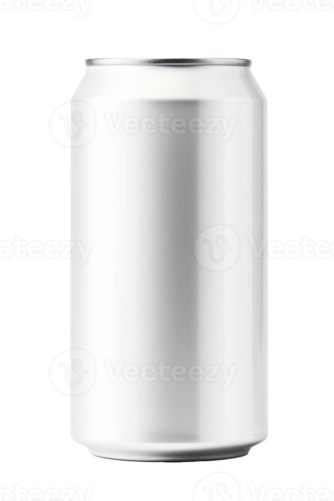 330ml Aluminum Soda Can Template on Transparent Background Ready for Branding and Design Mockups png