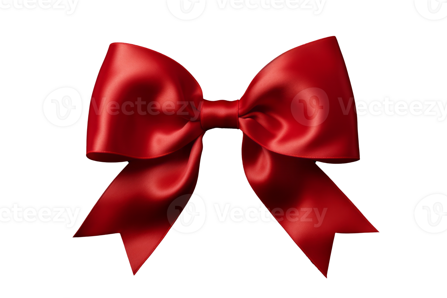 Versatile Red Bow Ribbon on Transparent Background - High-Quality Image for Festive and Gift Designs png