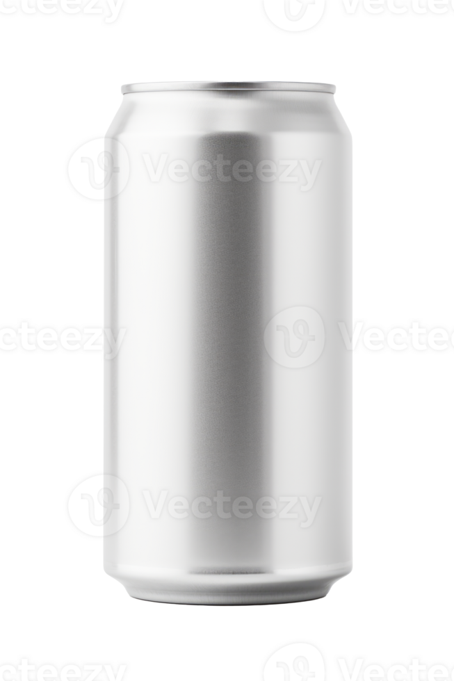330 ml Aluminum Soda Can Mockup on Transparent Background Downloadable Template png