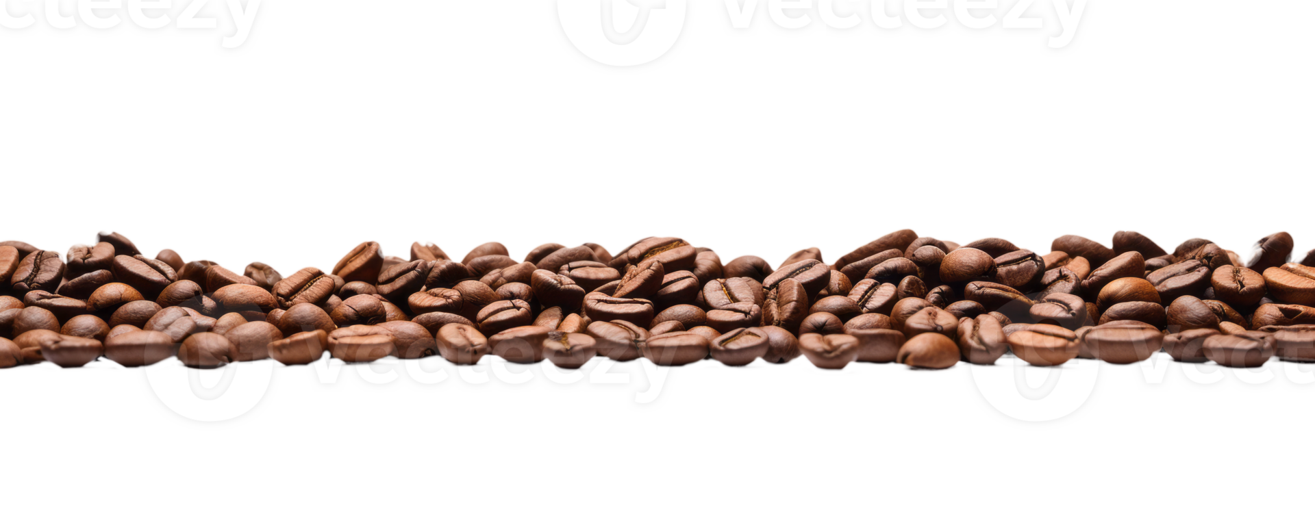Rich Aroma Unveiled Silhouette of Premium Coffee Beans on a Crystal Clear Canvas a Visual Invitation to Indulge in the Essence of Coffee Culture. png