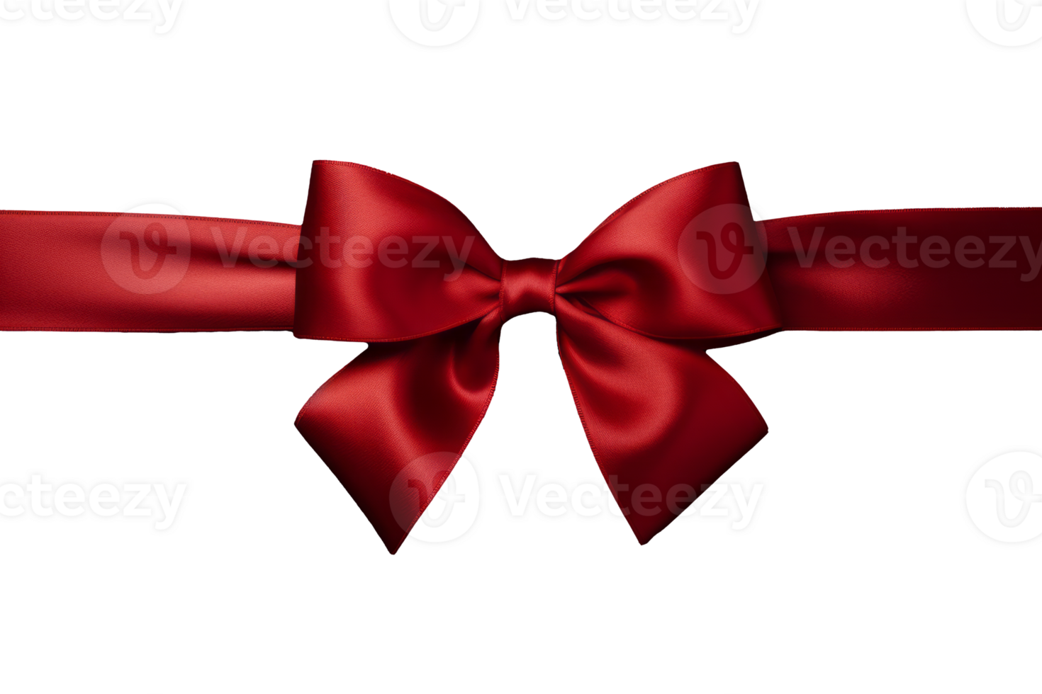 Elegance Untied A Glimmering Red Satin Ribbon Bow Awaits, Perfectly Isolated on a Crisp Transparent Canvas. png