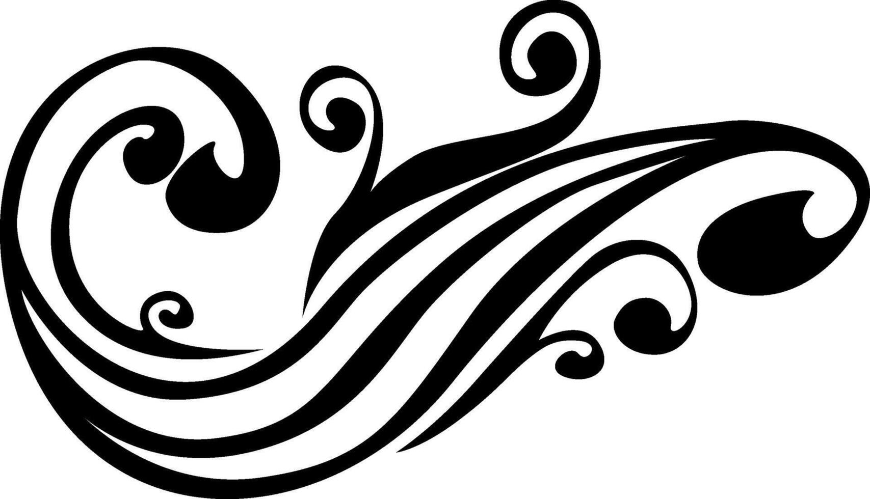 Beautiful Black Ornamental Frame Design vector