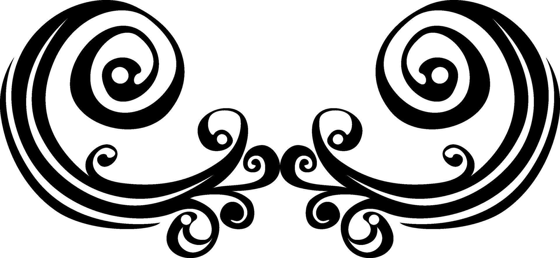 Classic Black Ornamental Border Art vector