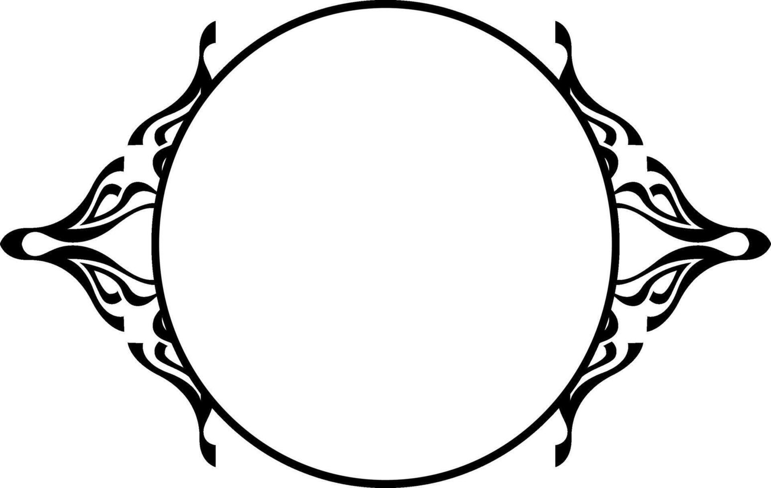 Vintage Black Ornamental Frame Design vector