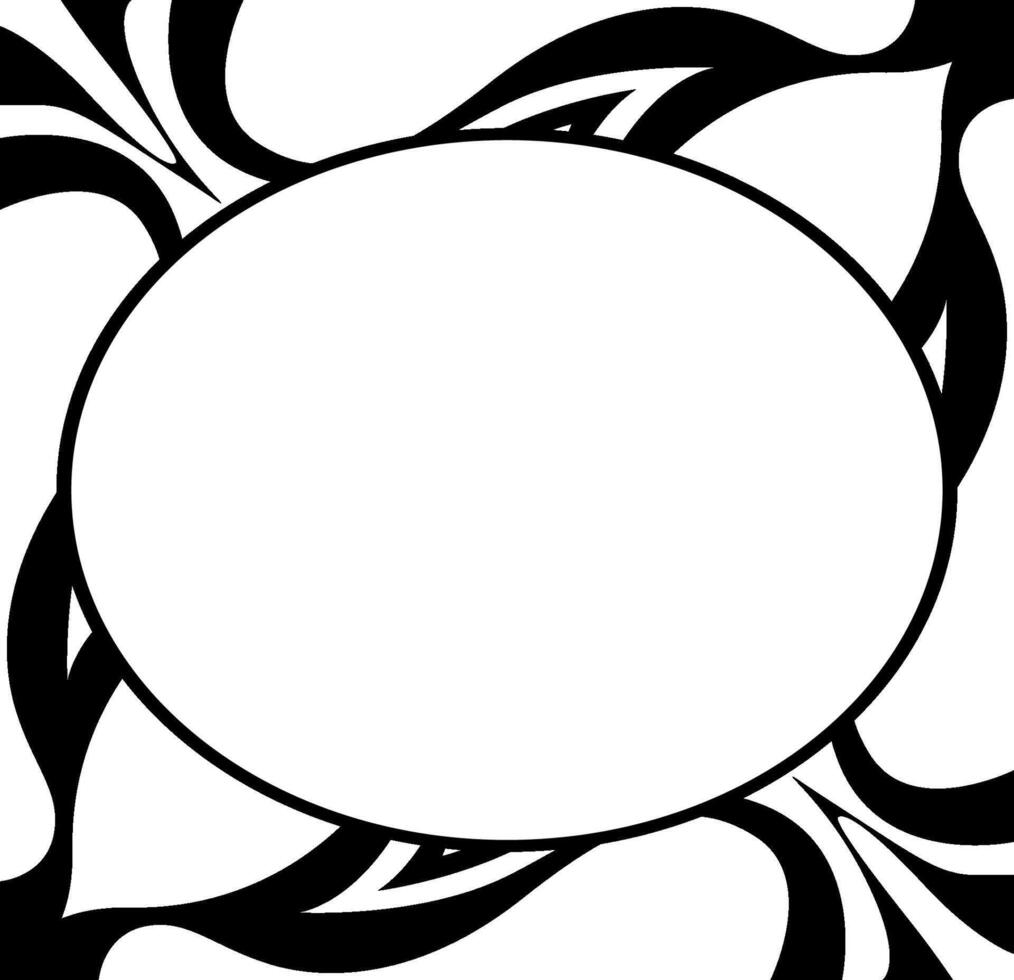 Stylish Black Victorian Ornament Border vector