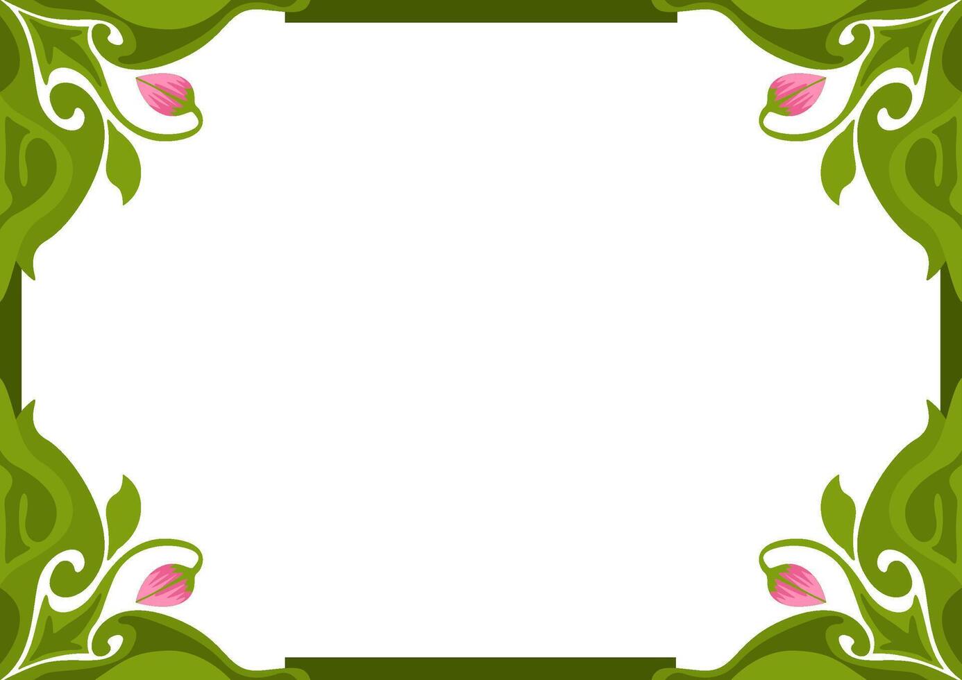Vintage Floral Border Decoration vector