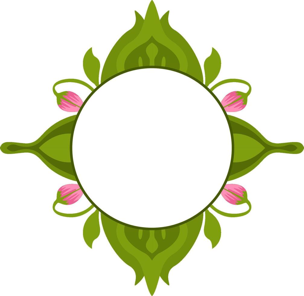 Botanical Border Decoration Design vector