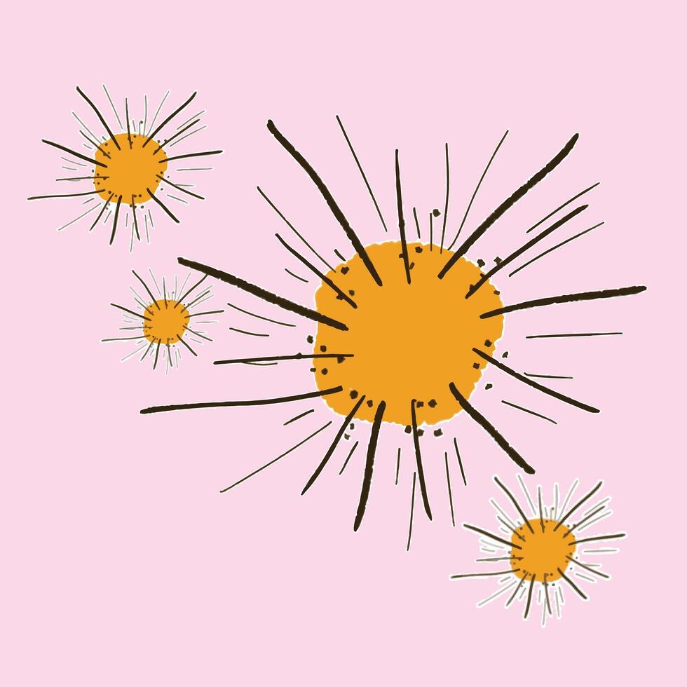 a splash from fire work new year vector