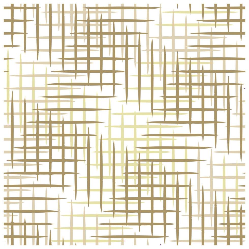 Abstract pattern of intersecting lines in earthy tones, creating a textured grid design on a light background. vector