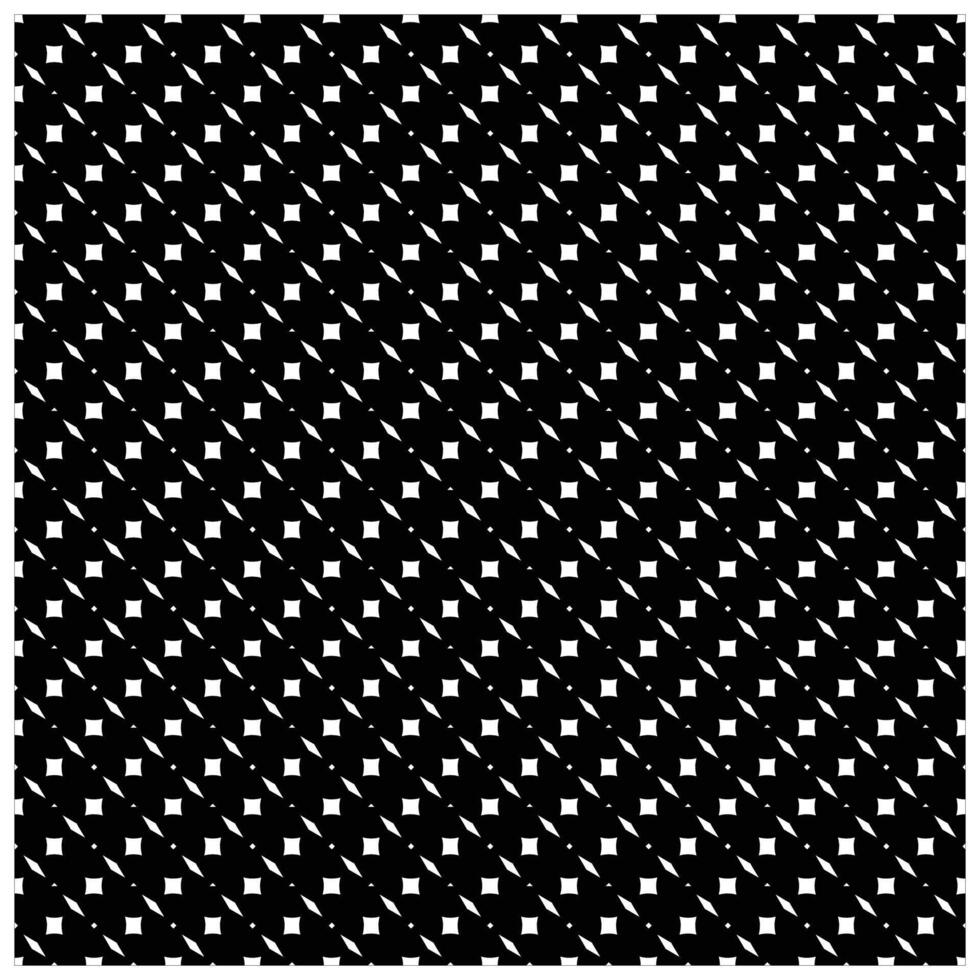 A repeating geometric pattern of white squares and rhombuses on a solid black background, arranged diagonally. vector