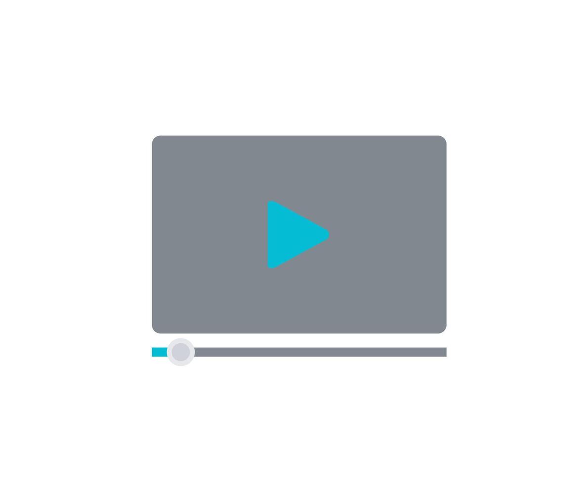 Videos play app screen vector
