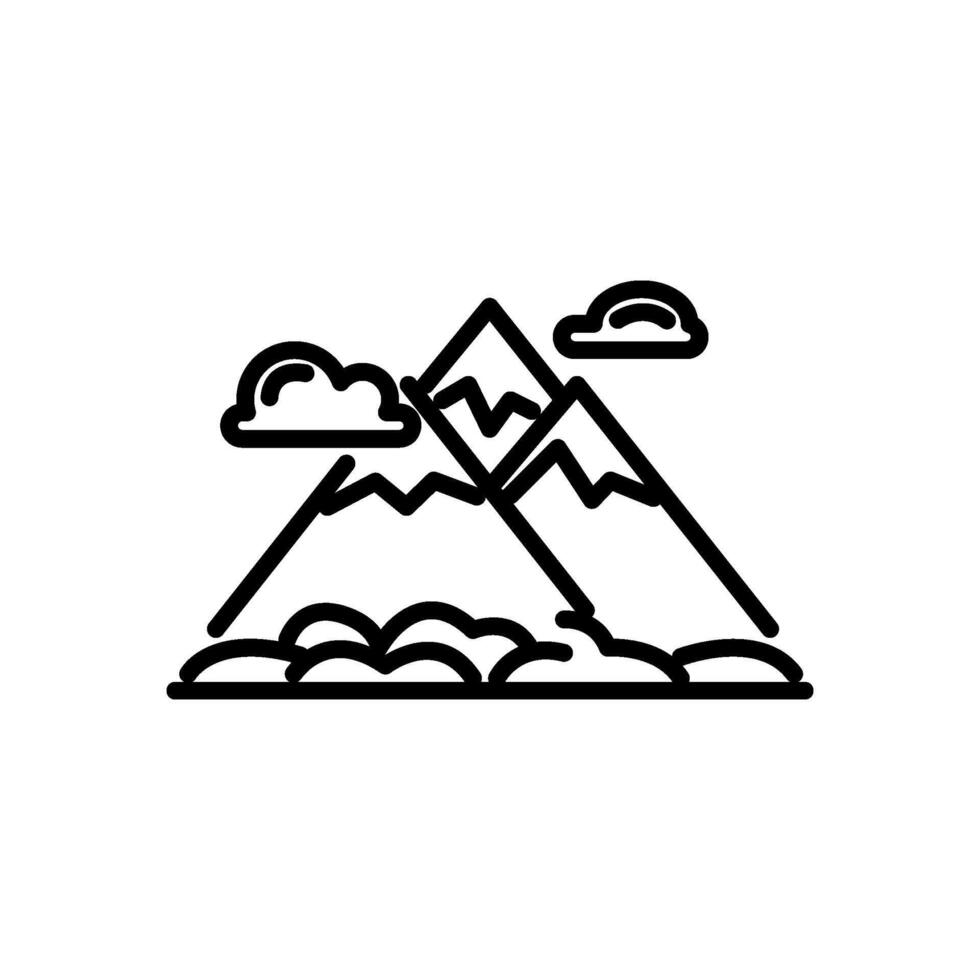 highlands icon, line style icon vector