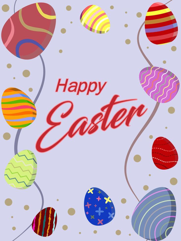 Easter greeting posters, holiday covers, cards, flyers design. Modern minimal design with eggs for social media, sale, advertisement, web. vector