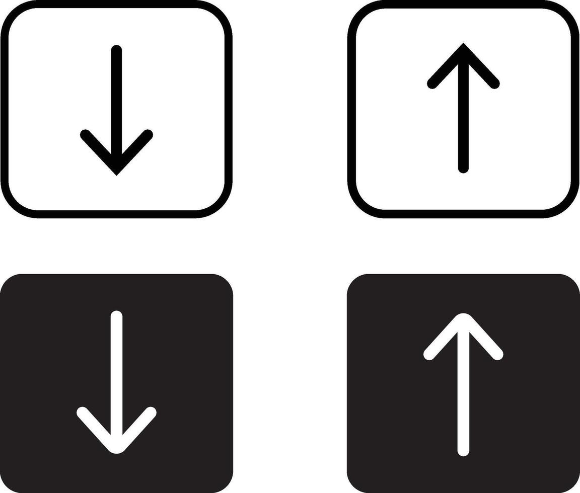 Download button icon collection, uploading concept down signs, download icon, symbol design, vector