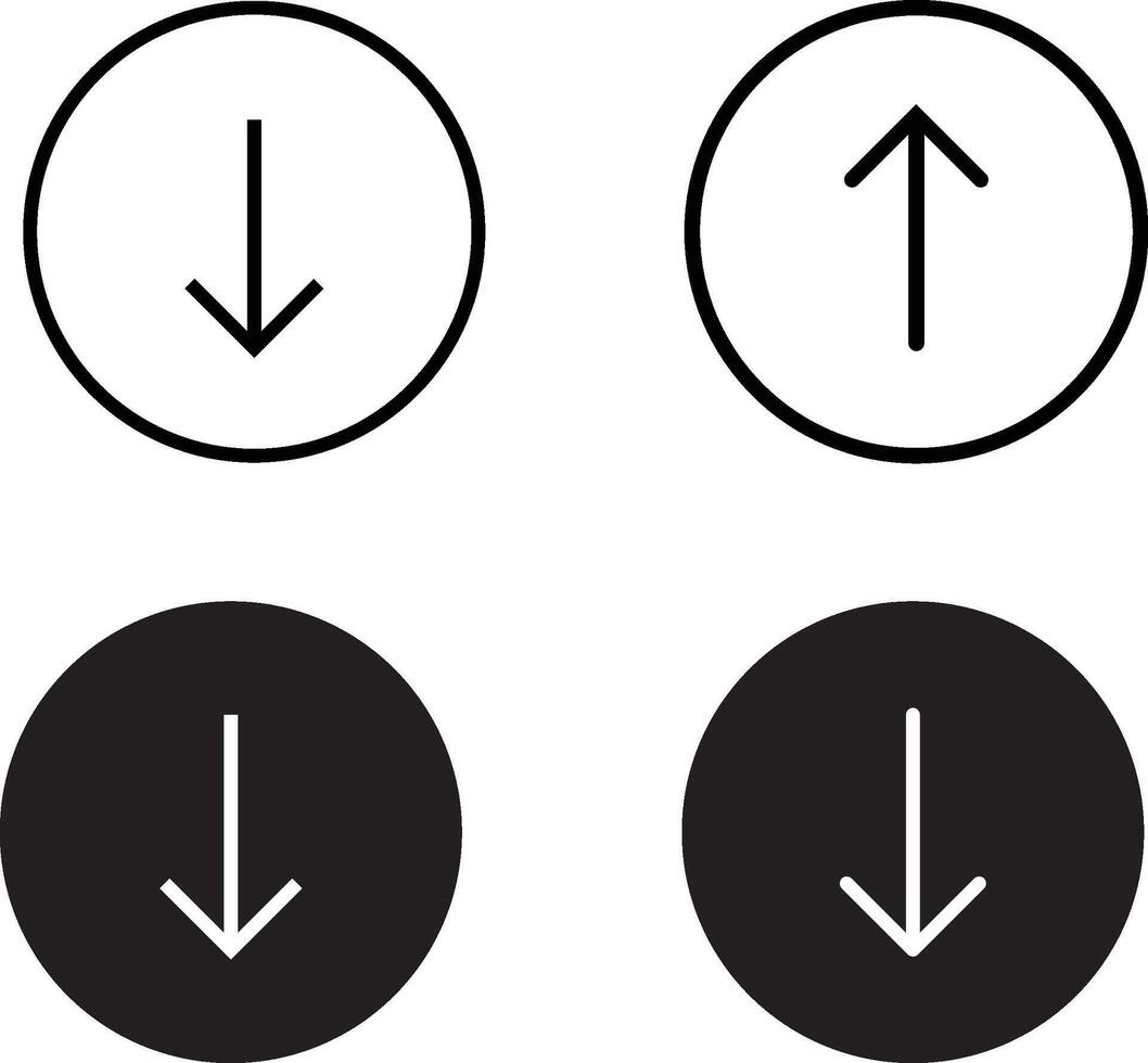 Download and upload icon in generic style,uploading concept down signs, Software download icon, vector