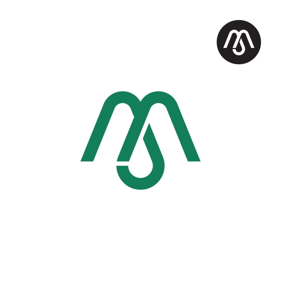 AAJ Logo Letter Monogram Design vector