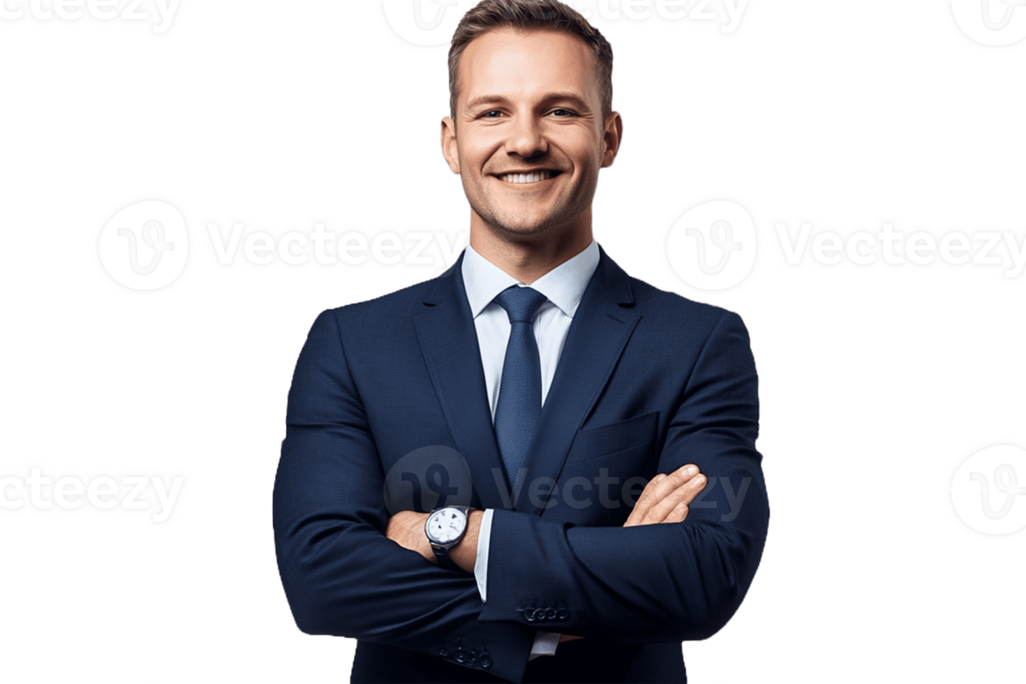 A man in a suit and tie smiling png