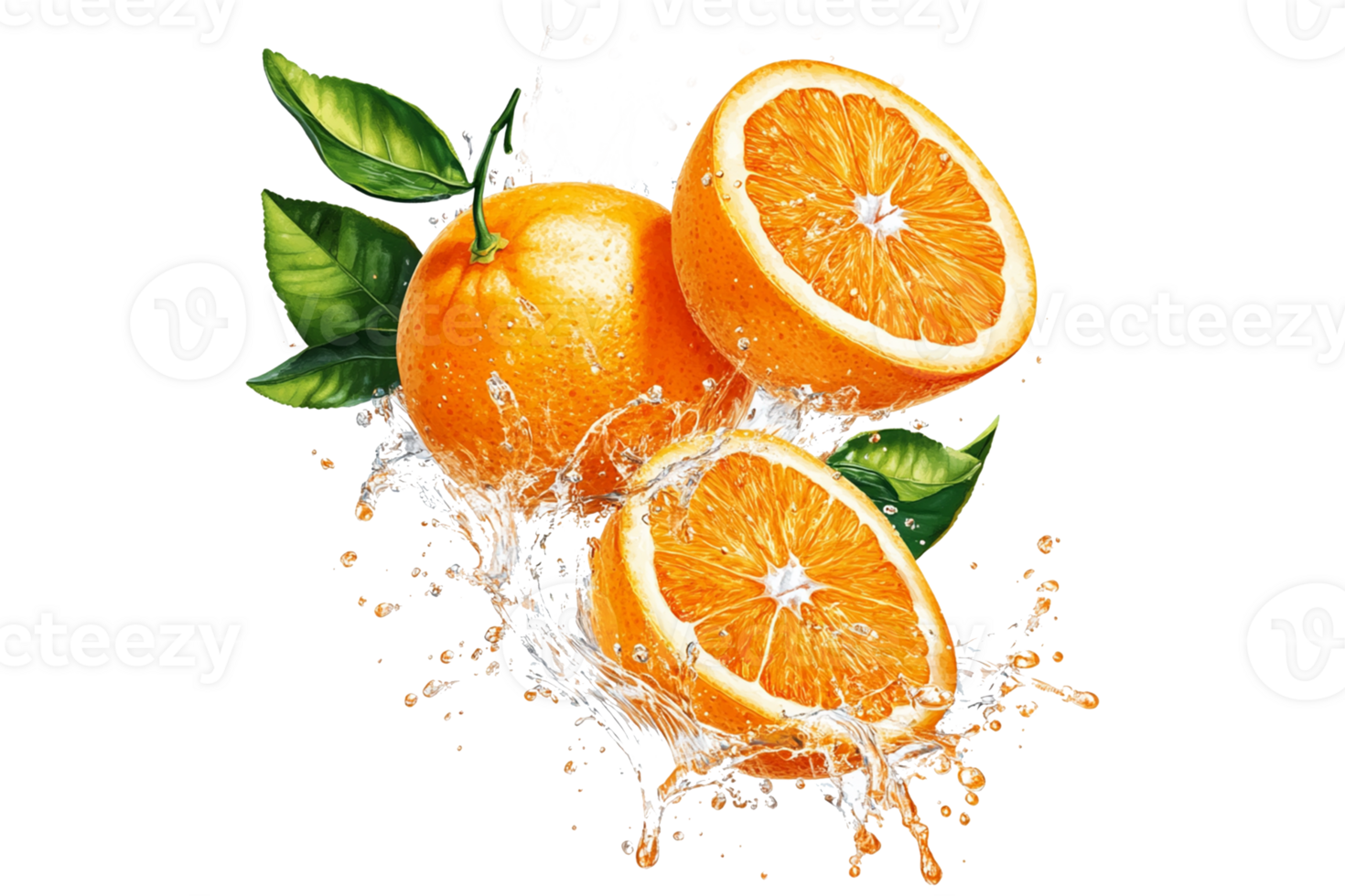 Orange juice splash png