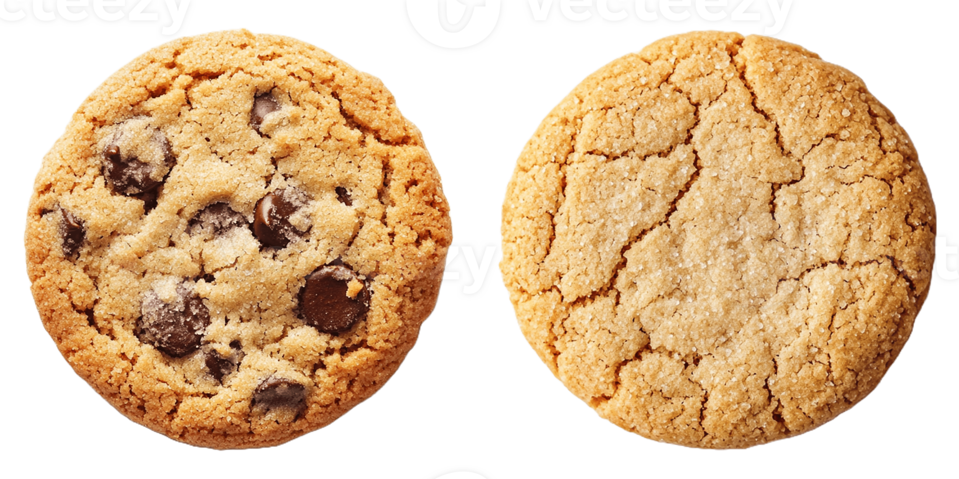 Two cookies are shown side by side png