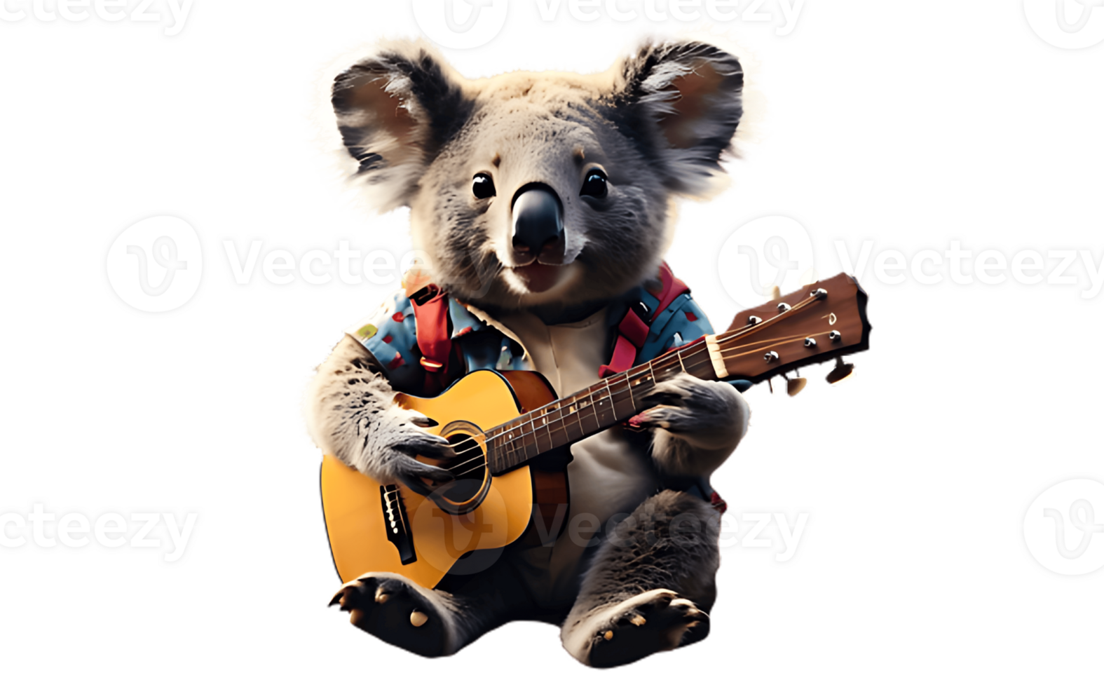 Koala bear playing guitar png