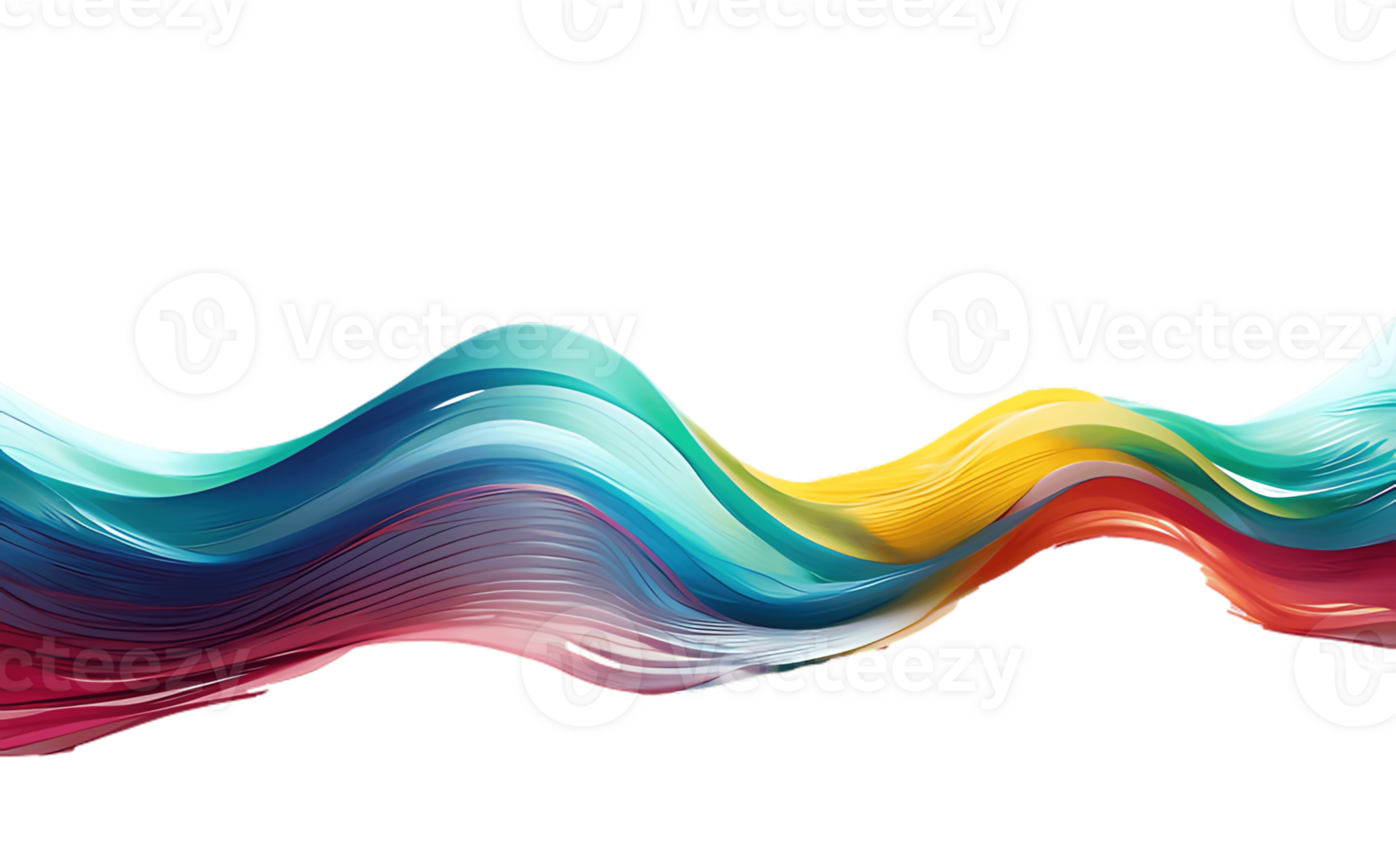 Abstract wave background with colorful waves png