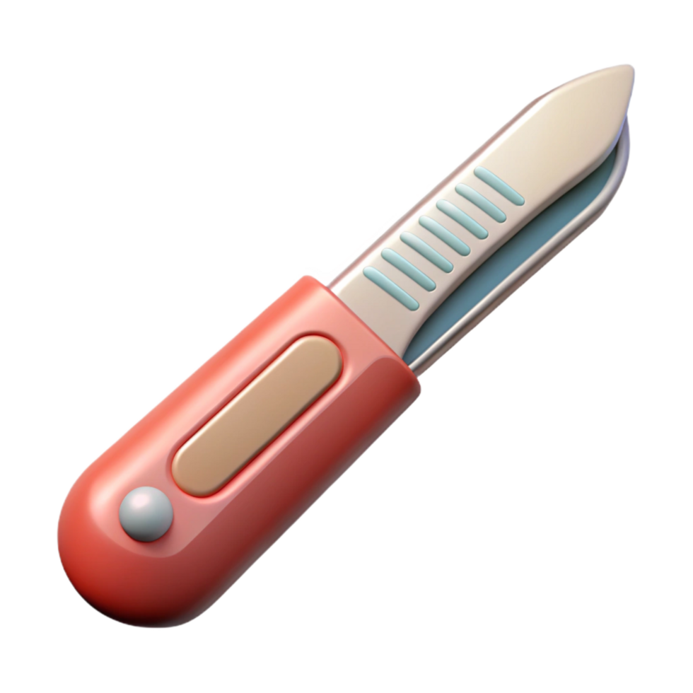 beautiful traditional Medical Scalpel Top View Isolated Element professional png
