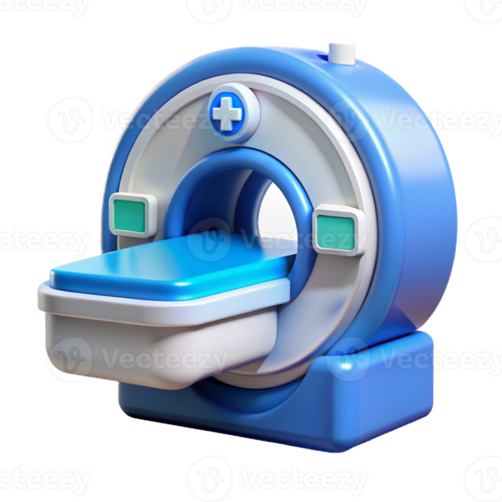 extraordinary contemporary Medical Scanner Interface Blue and White Isolated png