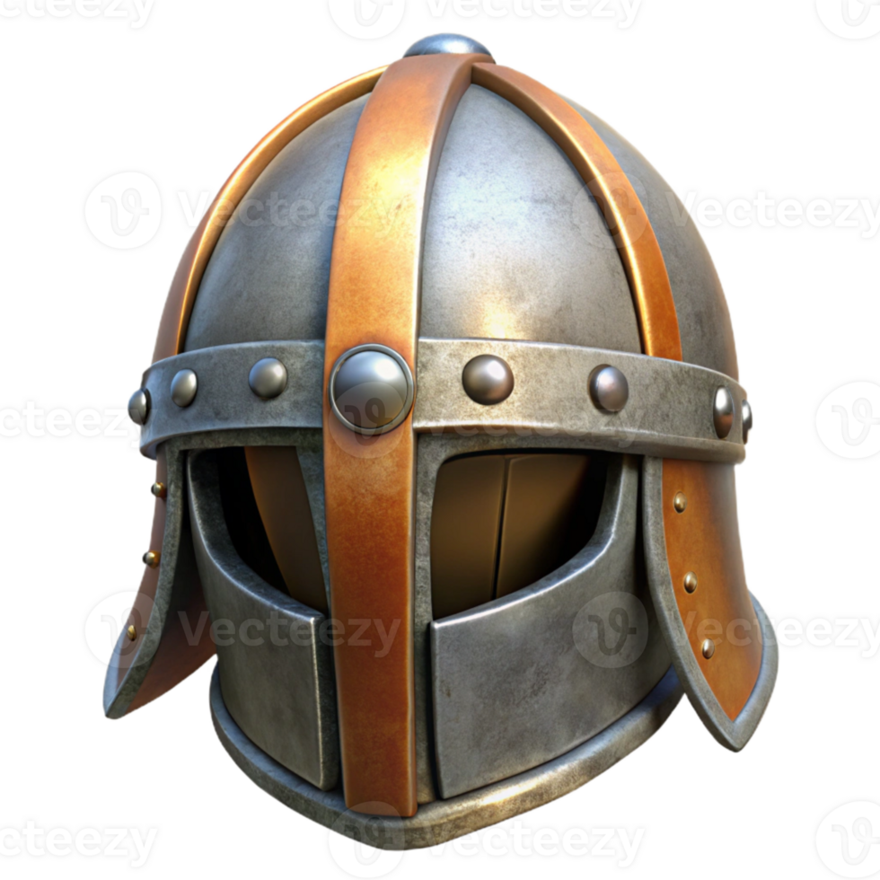 magnificent contemporary Medieval Helmet Front View Cutout detailed png