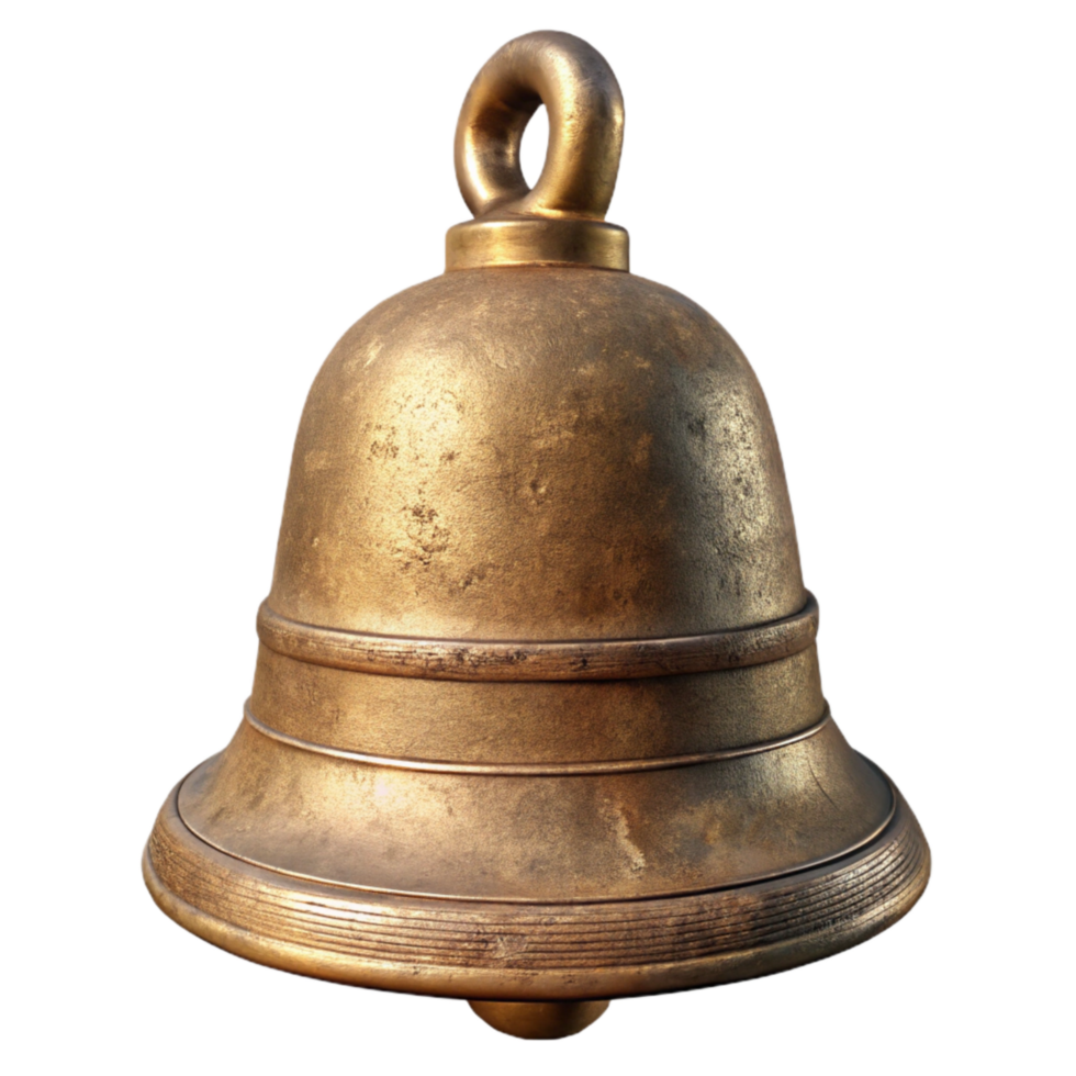 wonderful abstract Meditation Bell Brass Material Close Up Cutout exclusive png