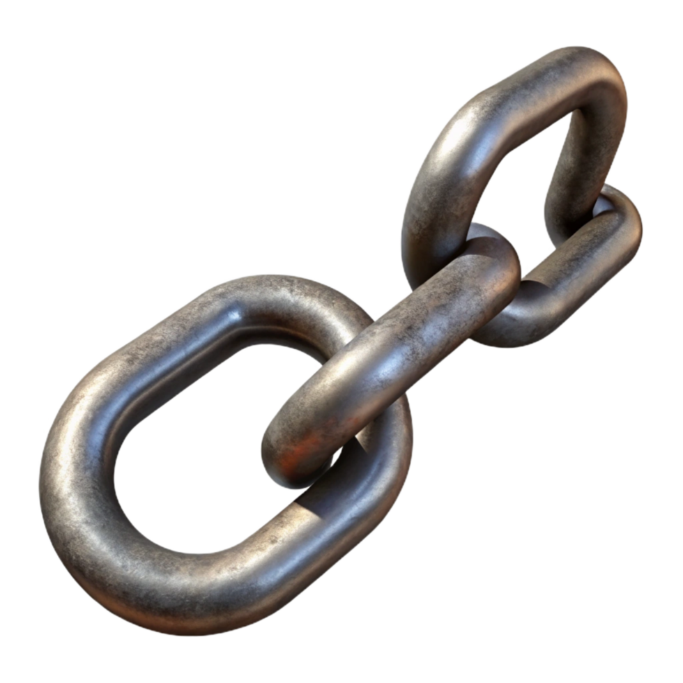 beautiful rustic Metal Chain with Hook Isolated Element genuine png