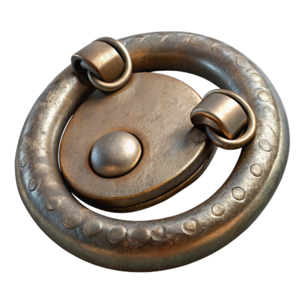 dramatic rustic Metal Clasp for Jewelry Antique Finish Isolated exclusive png